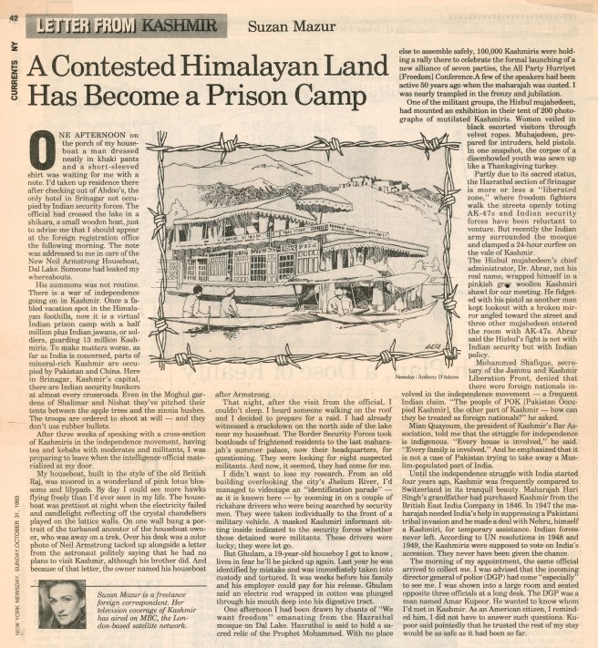 MAZUR 0922 NEWS-5 - NEWSDAY 1993-1031