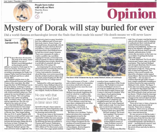 Aaronovitch - Times of London - Mellaart Obit.jpg