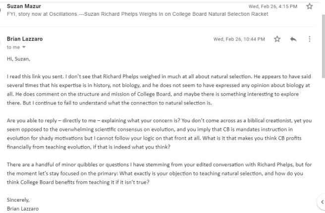 Brian Lazzaro - screenshot re Phelps