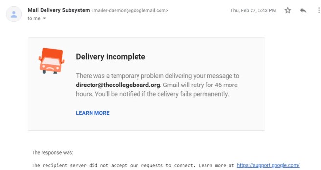 College Board screenshot
